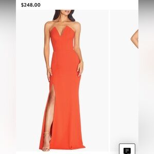 NWOT Dress The Population Fernanda Strapless Gown